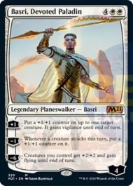 Basri, Devoted Paladin（基本セット2021 プレインズウォーカーデッキ）