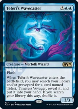 Teferi's Wavecaster（基本セット2021 プレインズウォーカーデッキ）