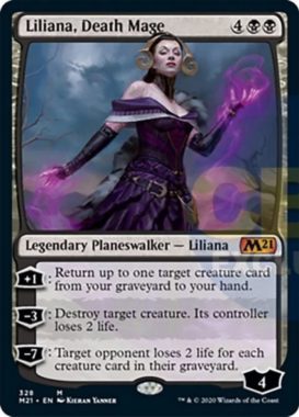 Liliana, Death Mage（基本セット2021 プレインズウォーカーデッキ）