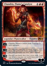 Chandra, Flame's Catalyst（基本セット2021 プレインズウォーカーデッキ）