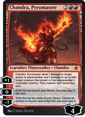 紅蓮の達人チャンドラ(Chandra, Pyromaster)アモンケットリマスター