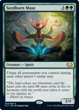 種子生まれの詩神(Seedborn Muse)（MTG「COMMANDER COLLECTION: GREEN」収録））