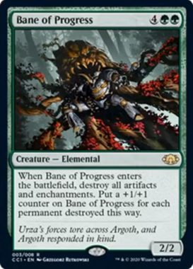 進歩の災い(Bane of Progress)（MTG「COMMANDER COLLECTION: GREEN」収録））