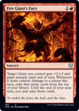 Fire Giant’s Fury（カルドハイム）