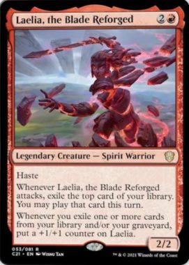 Laelia, the Blade Reforged（統率者2021：ストリクスヘイヴン 統率者デッキ）
