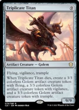 Triplicate Titan（統率者2021：ストリクスヘイヴン 統率者デッキ）