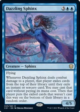 Dazzling Sphinx（統率者2021：ストリクスヘイヴン 統率者デッキ）