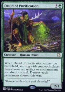 Druid of Purification（フォーゴトン・レルム探訪 統率者デッキ）