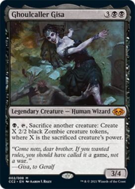 グール呼びのギサ(Ghoulcaller Gisa)：MTG「COMMANDER COLLECTION: BLACK」収録