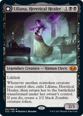 異端の癒し手、リリアナ(Liliana, Heretical Healer)：MTG「COMMANDER COLLECTION: BLACK」収録