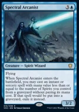 Spectral Arcanist（イニストラード：真紅の契り 統率者デッキ）