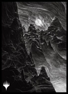 山（A）：エンスカイ「永遠の夜 フルアート基本土地」スリーブ
