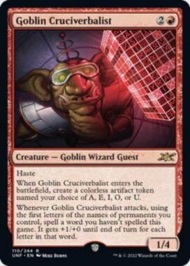 Goblin Cruciverbalist（Unfinity）