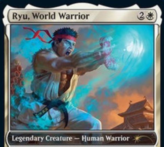【Ryu, World Warrior】リュウ（ストリートファイター）がMTG「Secret Lair×Street Fighter」で登場！フレイバー・ワード「波動拳（Hadoken）」を持つ！