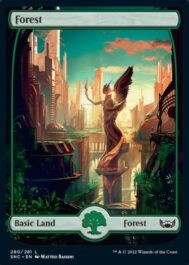 森：フルアート基本土地(Full-Art Basic Lands)ニューカペナの街角