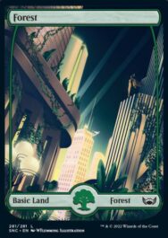 パラレル版の森：フルアート基本土地(Full-Art Basic Lands)ニューカペナの街角