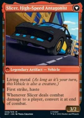 Slicer, High-speed Antagonist（MTG「兄弟戦争」収録のトランスフォーマー・コラボ）