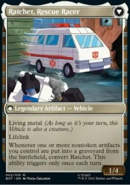 Ratchet, Rescue Racer（MTG「兄弟戦争」収録のトランスフォーマー・コラボ）