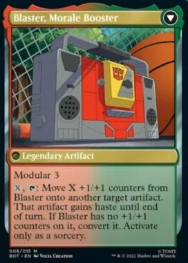 Blaster, Morale Booster（MTG「兄弟戦争」収録のトランスフォーマー・コラボ）