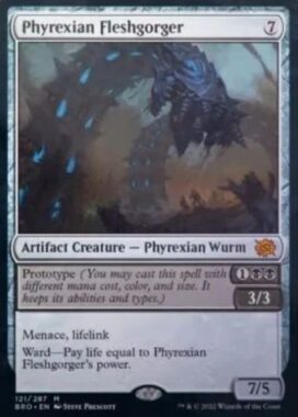 英語版のファイレクシアの肉体喰らい(Phyrexian Fleshgorger)