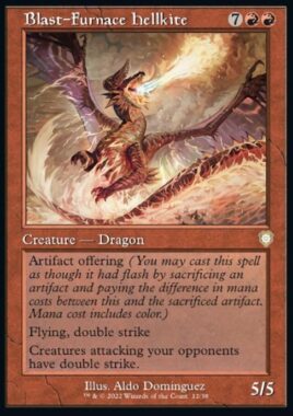 Blast-Furnace Hellkite（MTG「BRO統率者デッキ ミシュラの輝く軍旗」新規収録カード）