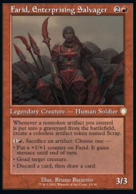 Farid, Enterprising Salvager（MTG「BRO統率者デッキ ミシュラの輝く軍旗」新規収録カード）