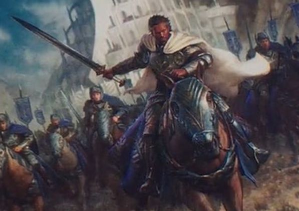 MTG「指輪物語：中つ国の伝承」に収録されるアラゴルンのカード《Aragorn, the Uniter》のカードアートが公開！