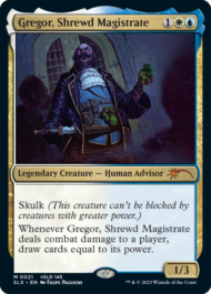 Gregor, Shrewd Magistrate（MTG「Secret Lair X The Walking Dead」ユニバースウィズイン）